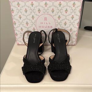 Hill House Black Heels with Elegant Design